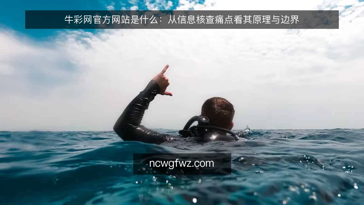牛彩网官方网站是什么：从信息核查痛点看其原理与边界